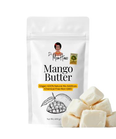 Organic Raw Mango Butter | 100% Pure Natural & Unrefined Multi-Purpose Body & Face Butter for Dry Skin Hair & Lips 3.53 oz.