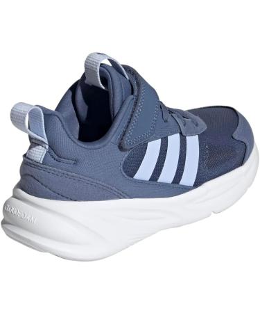Buy adidas Unisex Kids' Ozelle Running Sneakers - Elastic Lace with Top Strap - 34 EU Crew Blue & White - Buy Online on GoSupps.com