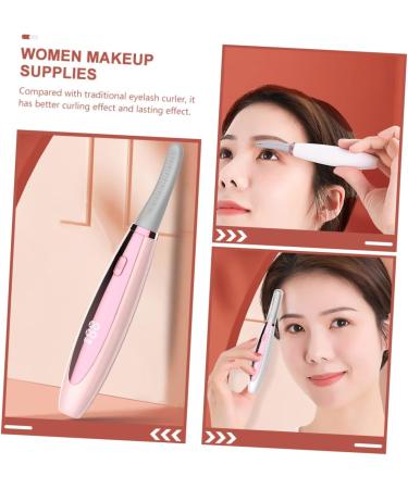 Mipcase 4pcs Electric Eyelash Curler Set - Rechargeable & Heating Lash Curler for Perfect Curls | Mini Hair Crimper in Abs Pink - Shop Now - Buy Online on GoSupps.com