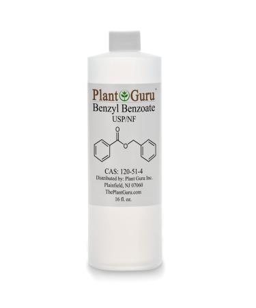 Benzyl Benzoate USP Grade Liquid 16 fl. oz. - Great for Fragrance/Aroma Compounds Cosmetics Hair & Scalp Products.