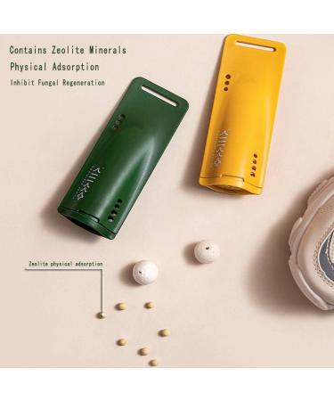 QUYUWOWO Zeolite Mineral Shoe Deodorizer Box (2 Pack) Odor Eliminator for Shoes Closet Bathroom Cars Blue - Buy Online on GoSupps.com