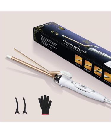 Reyke 9mm Mini Curling Iron - Professional Ceramic Adjustable 120-220 Fast Heating Includes Heat-Resistant Glove & Hair Clips for International Shipping - Buy Online on GoSupps.com