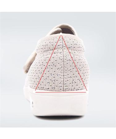 NVBHOF Men's Wide Diabetic Edema Adjustable Shoes - Light Grey - Comfortable Large Size Walking Shoes for Swollen and Diabetic Feet - Buy Online on GoSupps.com