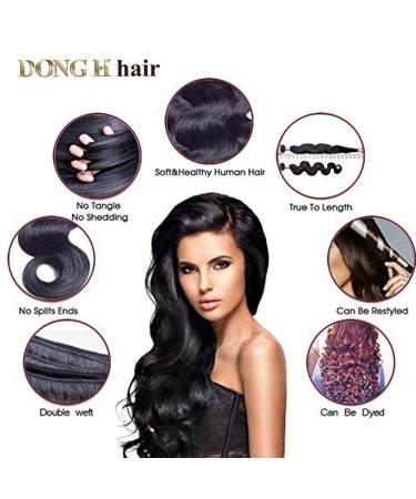 DONG H Loose Deep Wave Peruvian Virgin Human Hair Bundles - Natural Color Wet and Wavy Hair Extensions | 3 Bundles (16, 18, 20) - Buy Online on GoSupps.com