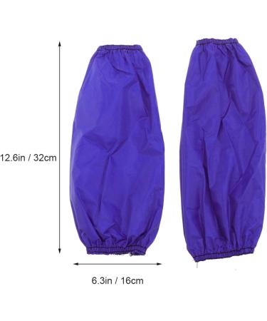 Fomiyes 5 Pairs PVC Arm Protective Sleeves - Waterproof Kitchen & Cleaning Oil Resistant Cuff Covers - Blue M - Buy Online on GoSupps.com