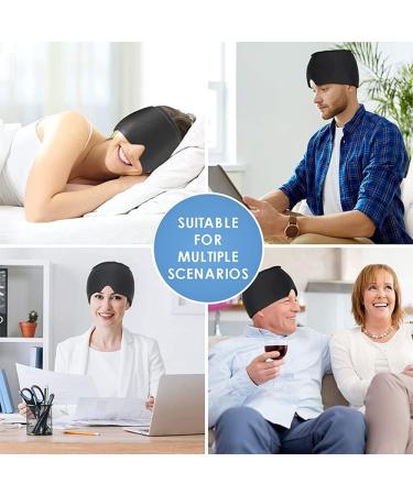 Sleep Eye Mask with Cooling Gel Pad for Men and Women Micro Weighted, Elastic Blackout Eye Cover for Travel and Sleeping - Buy Online on GoSupps.com