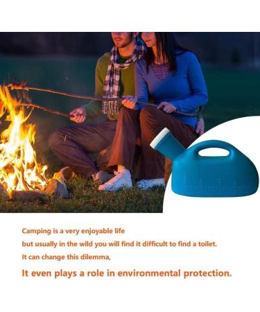 Buy Splash-Proof Urinal Bottle for Men - 2000ml | Perfect for Hospitals Camping and Travel - Blue - Buy Online on GoSupps.com