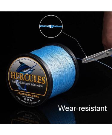 HERCULES Braided Fishing Line 10lb - Abrasion Resistant PE Line - 328Yds - Saltwater/Freshwater Fishing - Buy Online on GoSupps.com