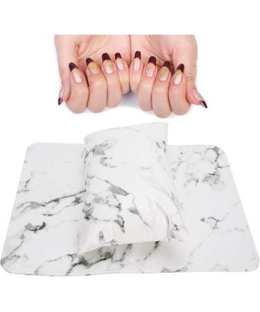 Different Gift Nail Art Hand Pad Easy To Store Effective Relief Beautiful And Practical Soft Leather Hand Rest Pillow Manicure Store for Home(white) - Buy Online on GoSupps.com