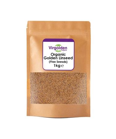 Organic Golden Flaxseed (Linseed) 1kg by Virgolden