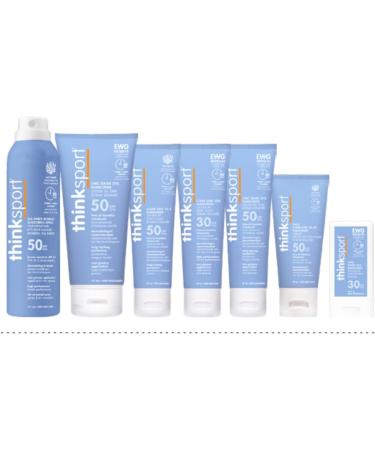Thinksport Mineral Based Safe Sunscreen Lotion for Sports & Active Use Water Resistant Sun Cream Vegan Reef Friendly Sun Lotion SPF 50 plus 6oz pack of 2 - Buy Online on GoSupps.com