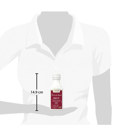 CHEF Liquid Concentrate Beef - 100% Natural Flavor Boost for Hearty Meat Dishes - Pack of 3 (3 x 200ml) | International Shipping - Buy Online on GoSupps.com