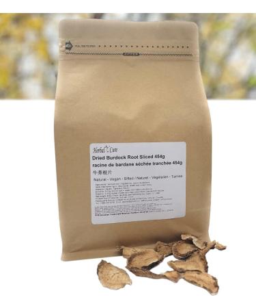 Herbal Cure - Dried Burdock Root Niubang Root Sliced 454g - Product of China - Buy Online on GoSupps.com