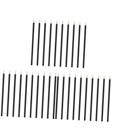 Angoily 300 pcs Plastic Shadow White Applicator Eyeshadow Cosmetic Tools Liquid Disposable Kit Eye Bristles 10X0.5X0.5cmx3pcs Whitex3pcs