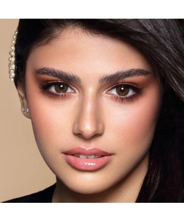 Bella Diamonds Brown Shadow Colored Contact Lenses - Natural Look for Dark Eyes | Monthly 1 Pair - Dioptria -0.00 - Buy Online on GoSupps.com