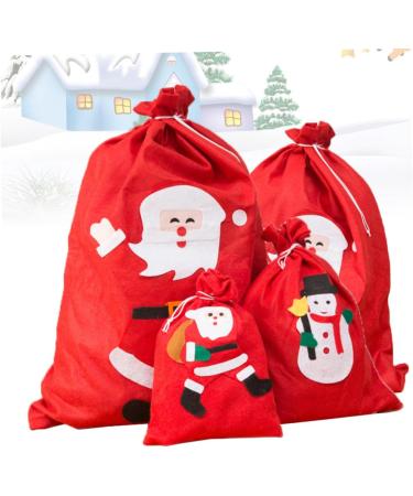 KOMBIUDA 4 1 Bags Medium Size Merry Christmas Sack Candy Bag for Christmas Oversized Child Handbag - Buy Online on GoSupps.com