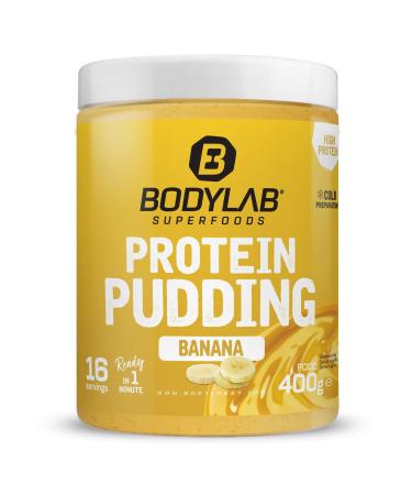 BODYLAB24 Protein pudding (400g) banana powder based on whey protein preparation for 1 minute can be mixed with cold milk 24g protein at only 200kcal per portion gluten -free banana 400 g (1 Pack)