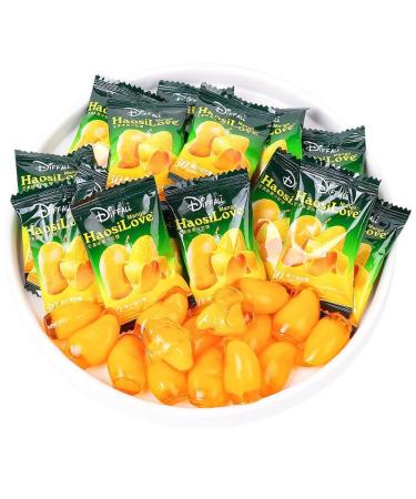 Mango Soft Candy Peelable Mango Gummies Peeling Sweets Candy Instant Office Gummy Candy Fruit Juice Fudge Casual Healthy Desserts Wedding Candies Delicious Chinese Fruit Snacks Gift (500g)