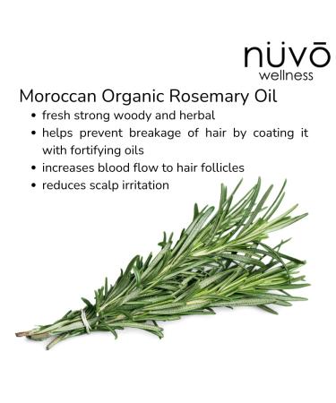 Organic Rosemary Oil for Hair Growth | Moroccan & Jojoba Oil Blend | Moisturizes Split Ends & Dry Scalp | 30ml - Product of Canada - Buy Online on GoSupps.com