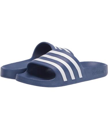 adidas Adilette Aqua Slides Sandal - Crew Blue/White, Size 8 - Buy Online on GoSupps.com