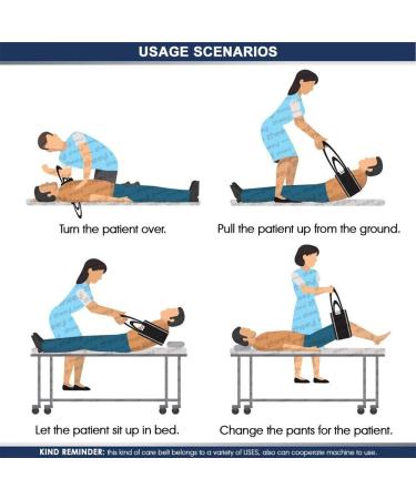 Family Elderly/Patient Care Transfer Sling Patient flip Multi-Function Care Sling Disabled Waist Auxiliary Belt Medical Rehabilitation Sling - Buy Online on GoSupps.com