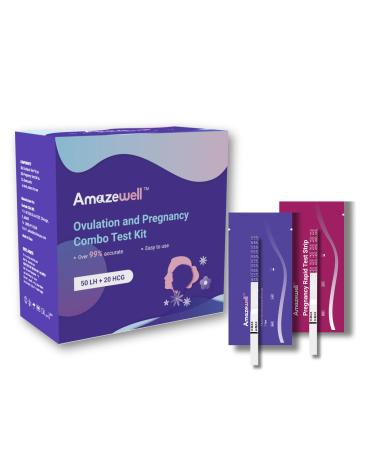 Ovulation and Pregnancy Test Strip Combo (50LH + 20HCG Envelop)