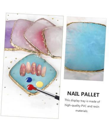 2pcs Nail Art Palette Set - Nail Polish Mixing & Display Tool for Professional Nail Art Design - Buy Online on GoSupps.com