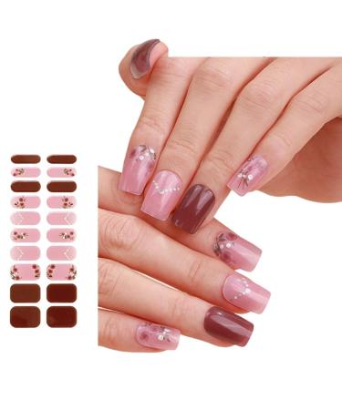 AJTUTUS Semi Cured Gels s Stickers Light Required s Polish Strips Gels Strips s Decortions for Party Wedding