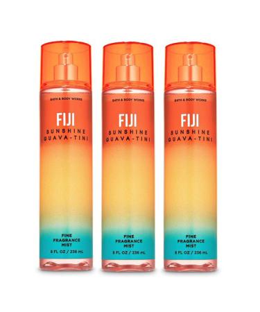 FIJI - SUNSHINE GUAVA-TINI 3-PACK Fine Fragrance Mist 8 Fluid Ounce-Bath and Body Works