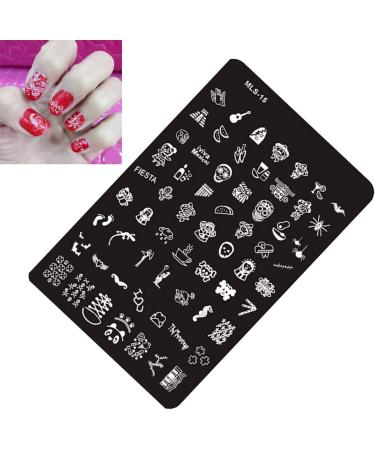 Shop Nail Art Plates & Stamping Templates | Geometric & Skull Patterns | International Shipping - Buy Online on GoSupps.com