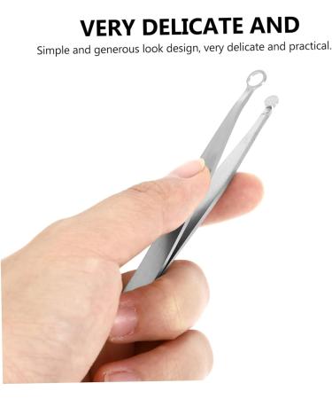 minkissy Nose Hair Clip Lash Tools Men Grooming Trimmer Ring Tool Beard Trimming Scissors Men Nose Hair Clip Nose Hair Tweezers Nose Hair Cleaner Nasal Hair Clip Round Nose Hair Trimmer Man 9.7X1X0.8CM Silver - Buy Online on GoSupps.com