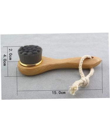 minkissy Facial Cleaning Brush Face Scrubbers Dry Brush Exfoliating Face Brush Wooden Skin Scrubbers Skin Cleaning Brush Facial Brush Exfoliating Facial Brush Makeup Remover Wooden Handle - Buy Online on GoSupps.com