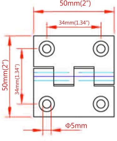 NRC&XRC Marine Grade 316 Stainless Steel Mirror Polished Butt Hinges - Heavy Duty Pair for Boat & RVs - Buy Online on GoSupps.com