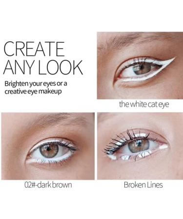  YUSSEQDD 12 Pieces White Eyeliner Pencil Smooth Eyeliners Long Lasting Easy Grinding Eye Brightening Eye Shadow Face Beginner - Buy Online on GoSupps.com