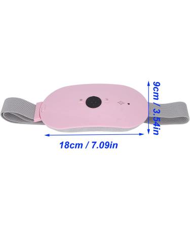 Portable Pink Heating Pad & Waist Vibration Massage Belt - 4 Temperature Levels Fast Heating - Perfect Gift for Girls - Buy Online on GoSupps.com