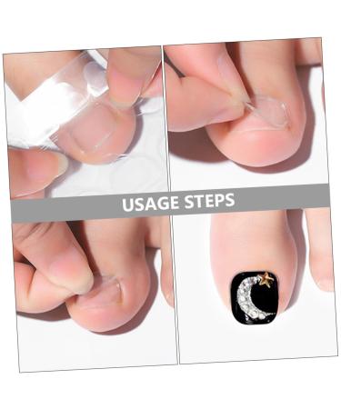 POPETPOP 20 Sheets high viscosity invisible nail glue for acrylic nails double sided tape double sided sticker Adhesive false toenails for big toe wearable plastic Label nail stickers - Buy Online on GoSupps.com