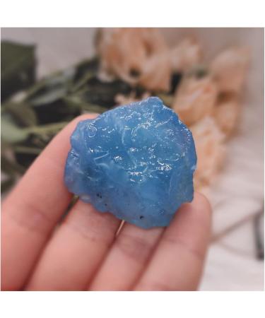 1pcs Natural Aquamarine Quartz Beryl Gemstone Crystal Stone Specimen Decoration Full of Texture (Size : 60-75g) - Buy Online on GoSupps.com