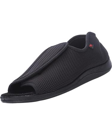 Adjustable Width Wide Width Shoes for Edema Swollen Feet - Black 7.5 - Buy Online on GoSupps.com