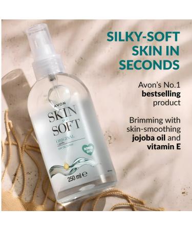 AVON SKIN SO SOFT Original Jojoba Dry Oil Spray - 8.45 Fl.oz Body Oil After Shower 250ML (2- PACK) - Buy Online on GoSupps.com