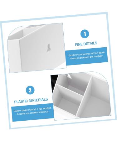 Beavorty 3-St Scissor Socket Hairbrush Holder | Hairdressing Tool & Shear Comb Organizer | Stylish Plastic White Scissor Stand - Buy Online on GoSupps.com