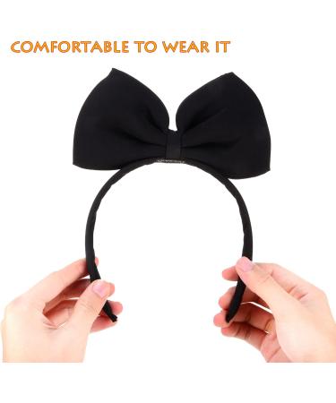 Bow Headbands Headdress for Women and Girls Perfect Hair Accessories for Alice in Wonderland Cosplay (Black) - Buy Online on GoSupps.com