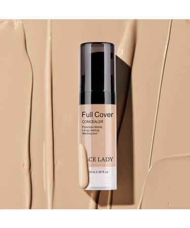 3 Pack Pro Full Cover Liquid Concealer - Waterproof Matte Finish for Dark Circles & Spots - 3 x 6ml/0.20Fl Oz - Natural A-03 - Buy Online on GoSupps.com