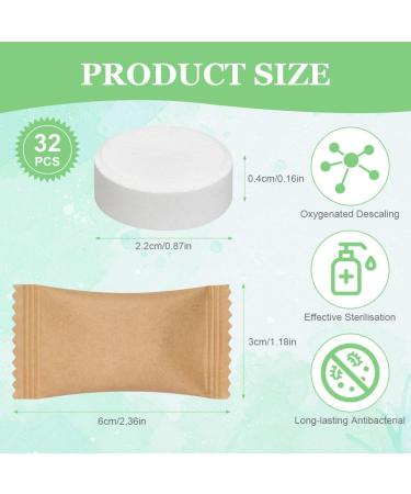 HOTUT Water Bottle Cleaning Tablets 32 Pcs Citric Kettle Descaler Tablets Removes Tough Stains and Odors Reservoir Cleaning Tablets for Cleansing Plastic Bottles Flasks Cafetieres and Teapots - Buy Online on GoSupps.com