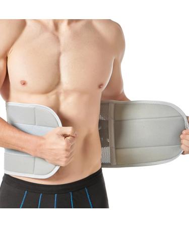 Back bandage XL back bandage gray-elastic adjustable breathable tissue-removable lumbar support when pain in the lower back suitable for sports