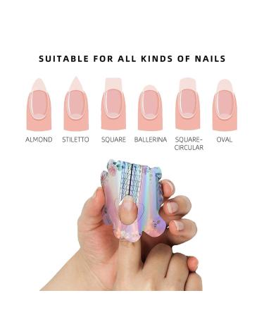 120 Butterfly Nail Stencils - Self-Adhesive Colorful Templates for Gel Nails & Extensions - International Shipping - Buy Online on GoSupps.com