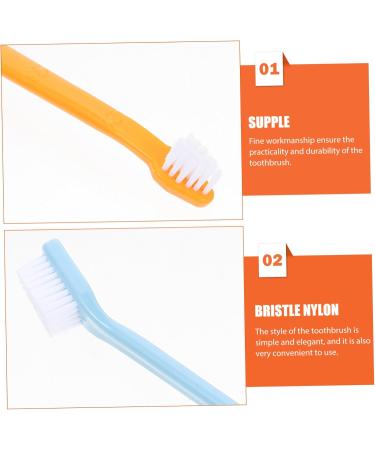 DOITOOL Pet Toothbrush 10pcs Tooth Nylon -head Brush Toothbrush Cat Supplies Pets Teeth Handheld Puppy for Oral Pet Toothpaste - Buy Online on GoSupps.com