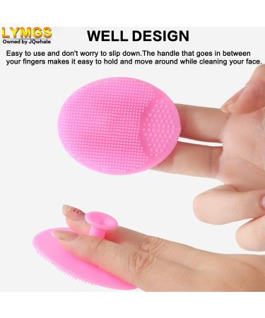 LYMGS Soft Facial Cleansing Brush - Silicone Face Massager for Exfoliating & Makeup Removal - Pink 1 Pack - Buy Online on GoSupps.com