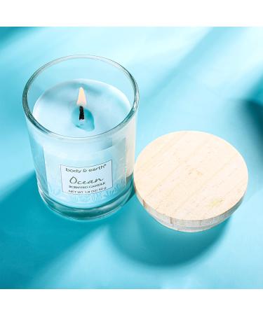 Ocean Scented Spa Gifts Set for Women - 5 Pcs Bath & Body Collection with Candle, Body Butter, Hand Cream & Bath Bomb - Buy Online on GoSupps.com