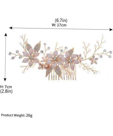 Ipetboom Hair Accessory 1 Pc Hair Comb Bride Manual Alloy Hair up Hair Accessories - Buy Online on GoSupps.com
