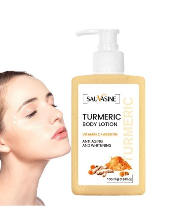 Voiakiu Turmeric Body Cream - Skin Whitening Cream 100 ml for Adults - Skin Friendly Body Moisturizer for Men, Body Skin Care Product